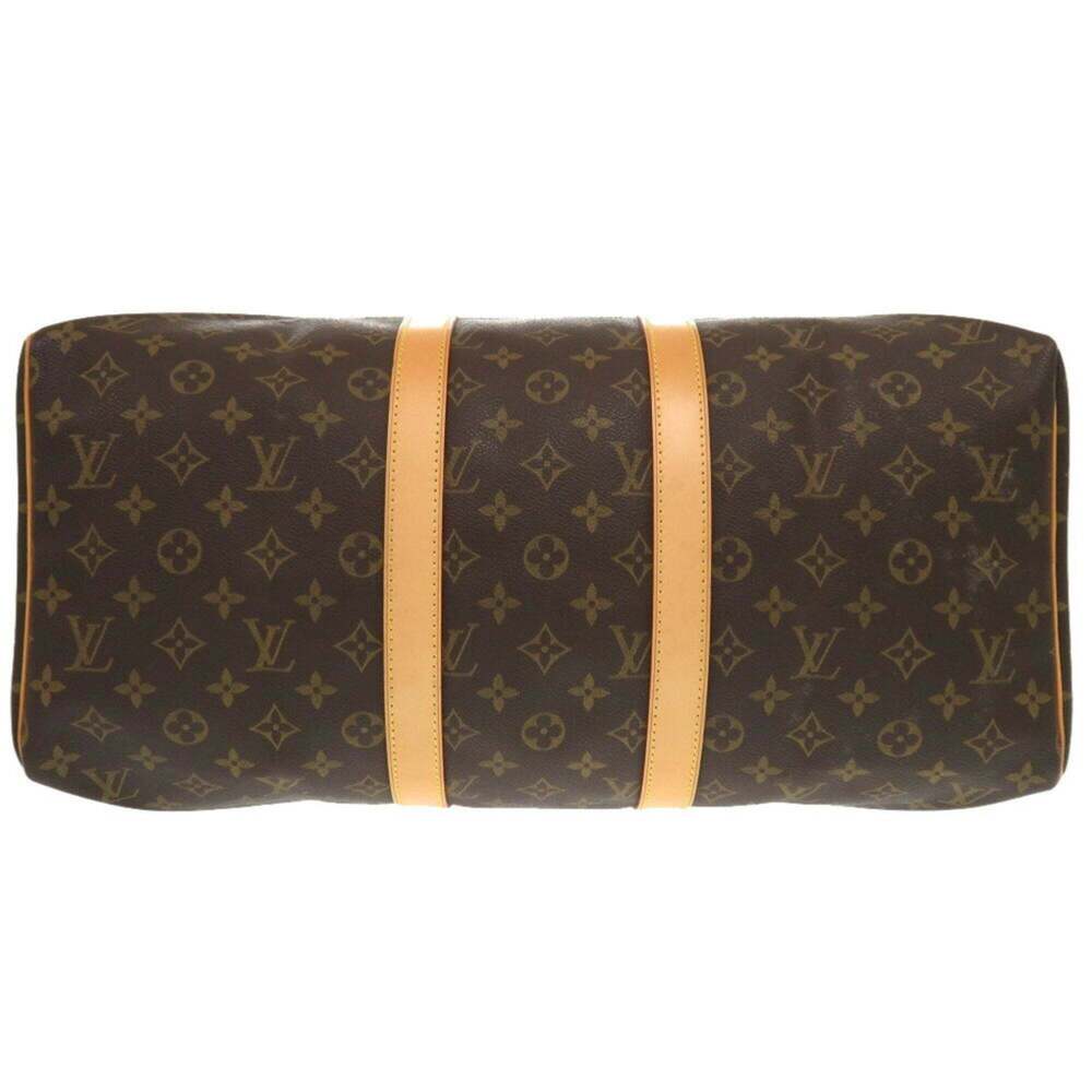 LOUIS VUITTON Authentic Brown Monogram Keepall 45 Boston Bag - Picture 4 of 11